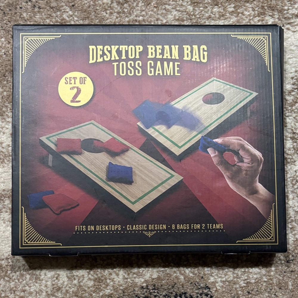 Desktop Bean Bag Toss Game Set